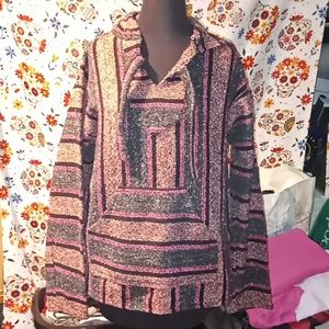 Baja hoodie pink/black